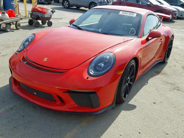 WP0AC2A96JS176061 - 2018 PORSCHE 911 GT3 RED photo 2