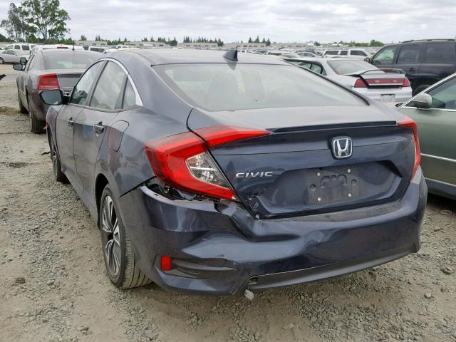 JHMFC1F75JX017914 - 2018 HONDA CIVIC EXL BLUE photo 3