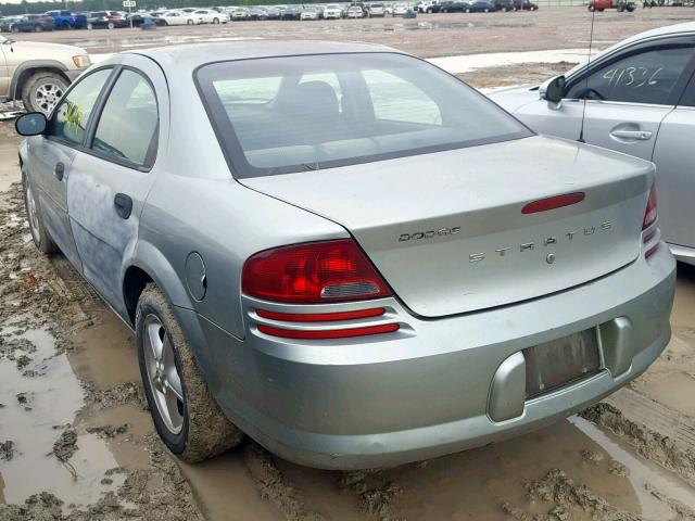 1B3EL36R34N324963 - 2004 DODGE STRATUS SE SILVER photo 3