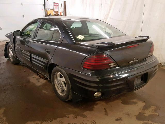 1G2NE52E3XC502852 - 1999 PONTIAC GRAND AM S BLACK photo 3