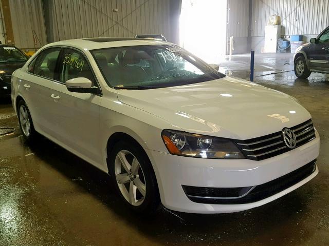 1VWBP7A37DC058131 - 2013 VOLKSWAGEN PASSAT SE WHITE photo 1