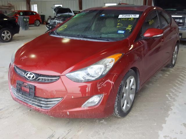 5NPDH4AEXDH419428 - 2013 HYUNDAI ELANTRA GLS  photo 2