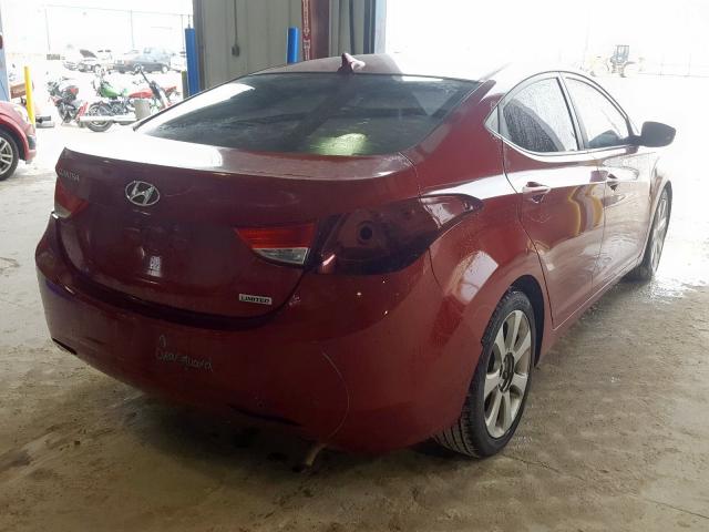 5NPDH4AEXDH419428 - 2013 HYUNDAI ELANTRA GLS  photo 4