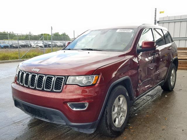 1C4RJEAG6HC747450 - 2017 JEEP GRAND CHER BURGUNDY photo 2