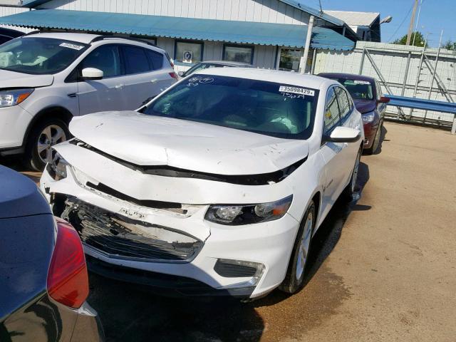 1G1ZE5ST9HF208134 - 2017 CHEVROLET MALIBU LT WHITE photo 2