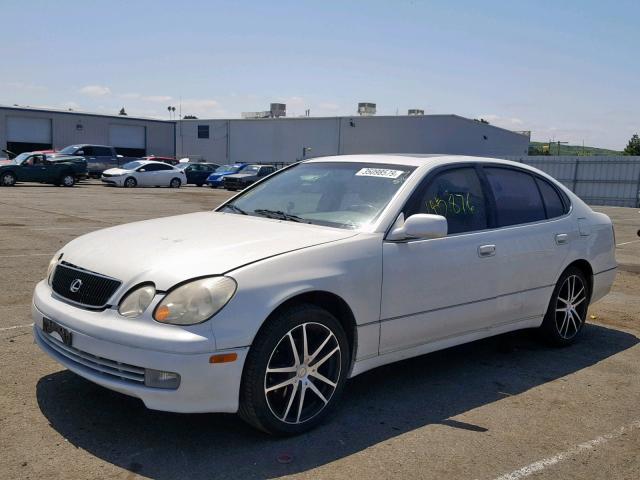 JT8BD68SXX0050256 - 1999 LEXUS GS 300 WHITE photo 2