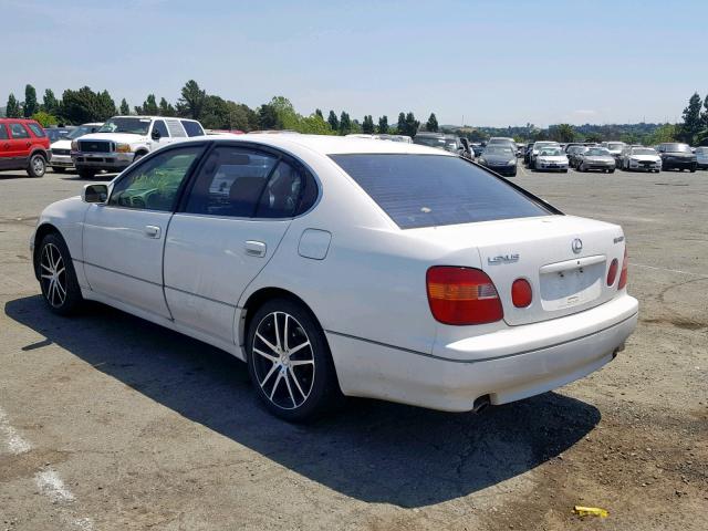 JT8BD68SXX0050256 - 1999 LEXUS GS 300 WHITE photo 3