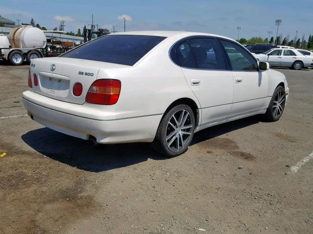 JT8BD68SXX0050256 - 1999 LEXUS GS 300 WHITE photo 4