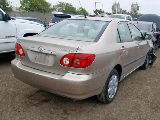 1NXBR32E17Z906648 - 2007 TOYOTA COROLLA CE GOLD photo 4