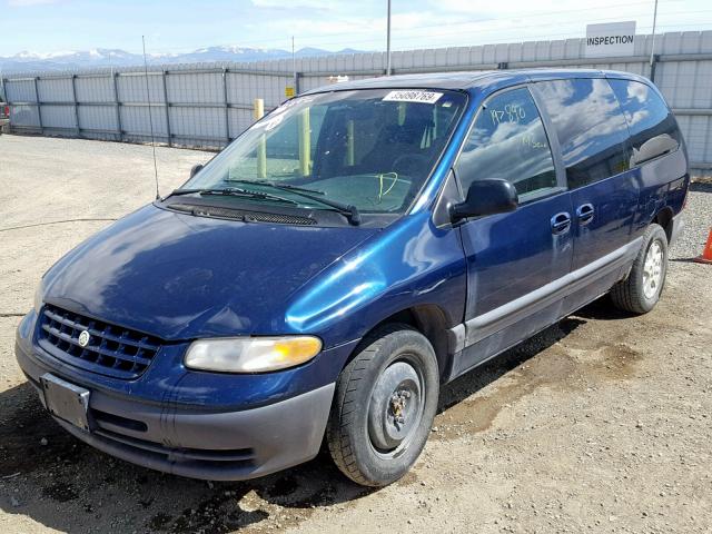 1C4GJ44G5YB732280 - 2000 CHRYSLER GRAND VOYA BLUE photo 2