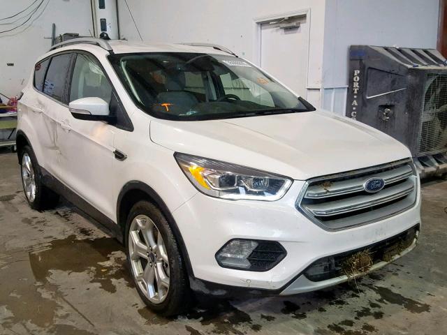 1FMCU0J90JUD59059 - 2018 FORD ESCAPE TIT WHITE photo 1