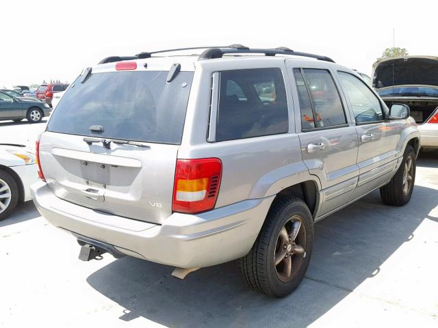 1J4GX58NX1C685139 - 2001 JEEP GRAND CHER GRAY photo 4