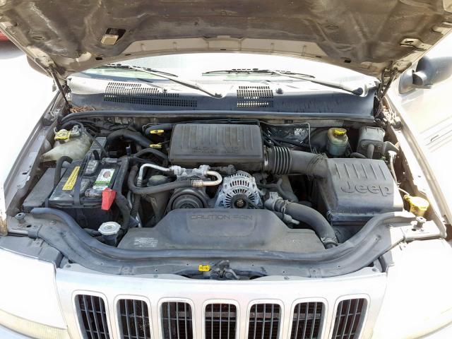 1J4GX58NX1C685139 - 2001 JEEP GRAND CHER GRAY photo 7