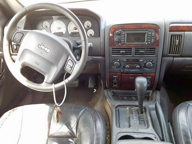 1J4GX58NX1C685139 - 2001 JEEP GRAND CHER GRAY photo 9