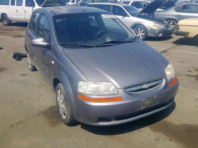 KL1TD66656B526533 - 2006 CHEVROLET AVEO BASE Gümüş foto 1
