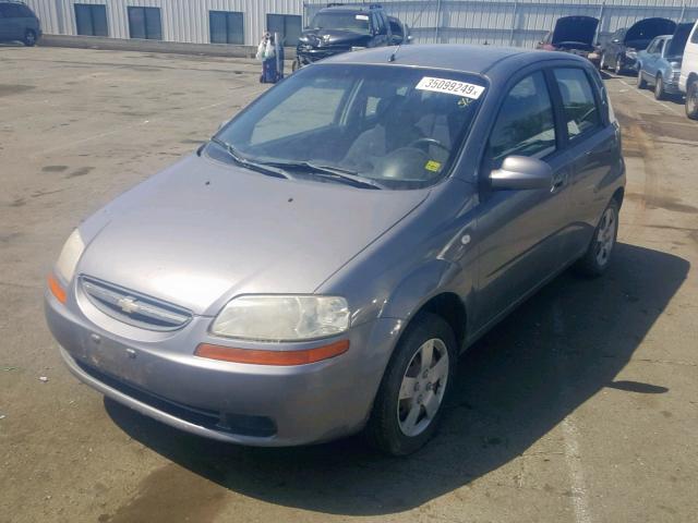 KL1TD66656B526533 - 2006 CHEVROLET AVEO BASE Gümüş foto 2