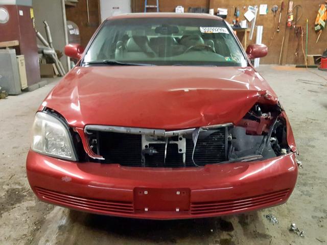 1G6KE57Y65U185404 - 2005 CADILLAC DEVILLE DH RED photo 7