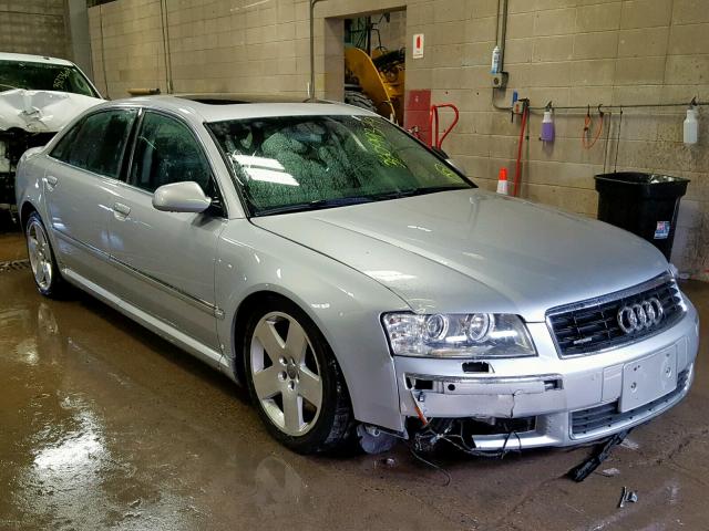 WAUML44E84N007046 - 2004 AUDI A8 L QUATT SILVER photo 1