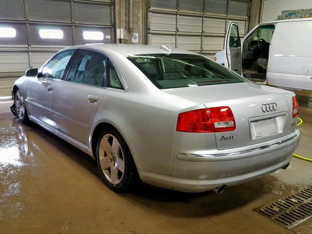 WAUML44E84N007046 - 2004 AUDI A8 L QUATT SILVER photo 3