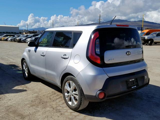 KNDJP3A59F7781306 - 2015 KIA SOUL + SILVER photo 3