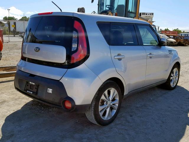 KNDJP3A59F7781306 - 2015 KIA SOUL + SILVER photo 4