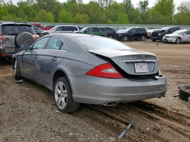 WDDDJ7CB6AA165802 - 2010 MERCEDES-BENZ CLS 550 SILVER photo 3