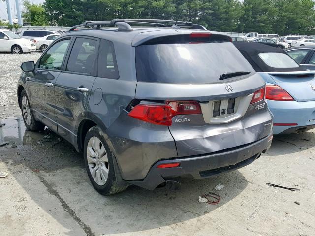 5J8TB1H54BA005648 - 2011 ACURA RDX TECHNO GRAY photo 3