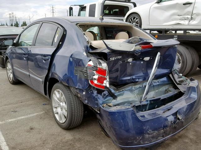 3N1AB6APXCL646329 - 2012 NISSAN SENTRA 2.0 BLUE photo 3