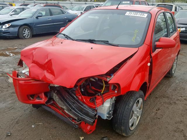 KL1TD66678B259916 - 2008 CHEVROLET AVEO BASE Qırmızı foto 2
