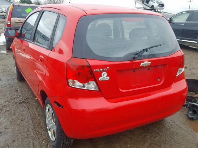 KL1TD66678B259916 - 2008 CHEVROLET AVEO BASE Qırmızı foto 3