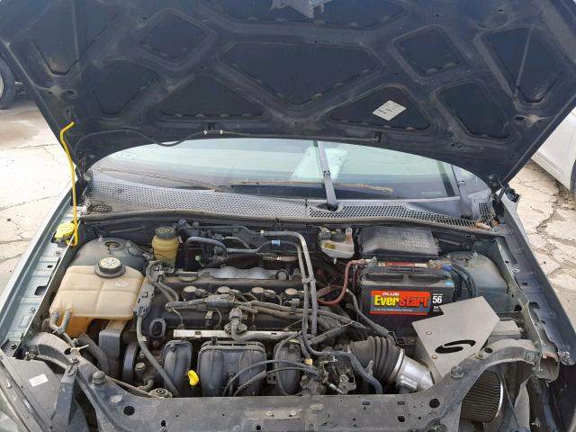 1FAFP34N65W261544 - 2005 FORD FOCUS ZX4 GREEN photo 7