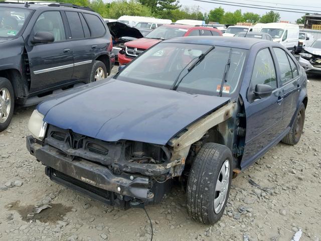 3VWRK69M02M070492 - 2002 VOLKSWAGEN JETTA GL BLUE photo 2