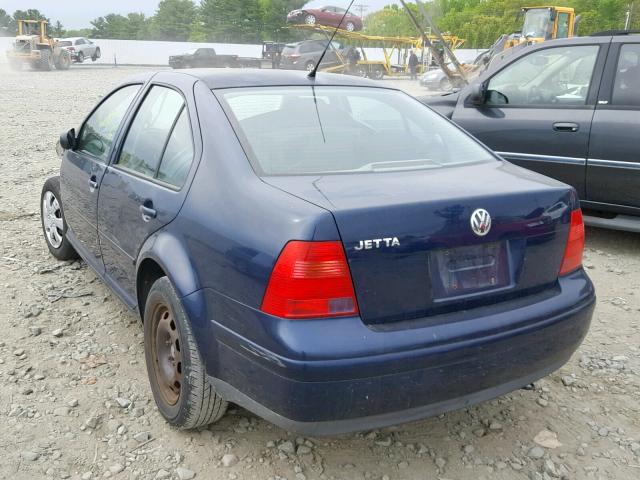 3VWRK69M02M070492 - 2002 VOLKSWAGEN JETTA GL BLUE photo 3