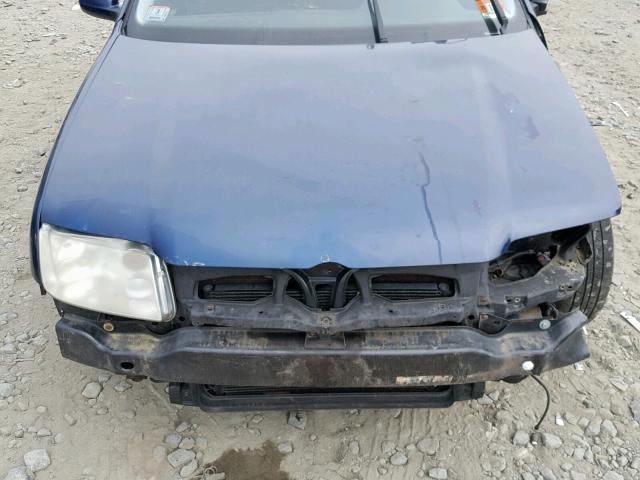 3VWRK69M02M070492 - 2002 VOLKSWAGEN JETTA GL BLUE photo 7