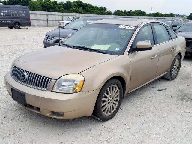 1MEHM42187G614900 - 2007 MERCURY MONTEGO PR ბეჟი ფოტო 2