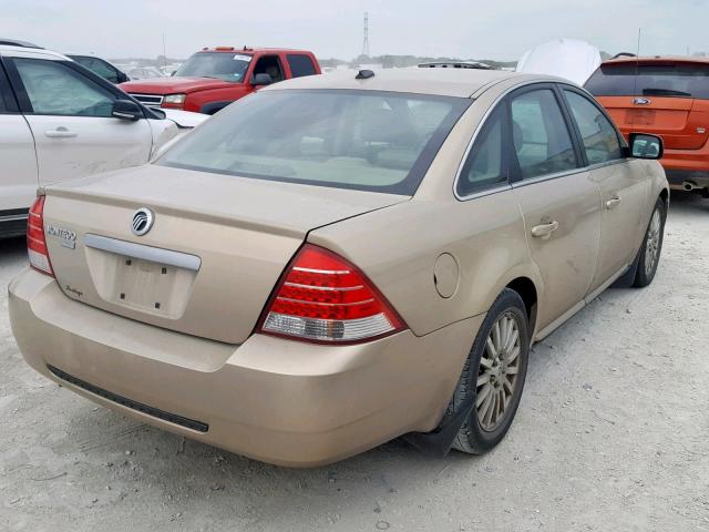 1MEHM42187G614900 - 2007 MERCURY MONTEGO PR ბეჟი ფოტო 4