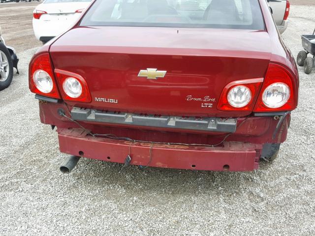 1G1ZK57B69F143267 - 2009 CHEVROLET MALIBU LTZ 红色 照片 10