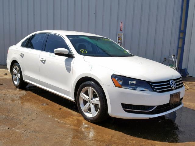 1VWBS7A36EC062011 - 2014 VOLKSWAGEN PASSAT SE WHITE photo 1