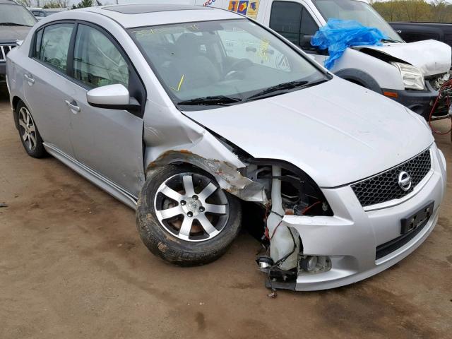 3N1AB6APXCL708358 - 2012 NISSAN SENTRA 2.0 SILVER photo 1