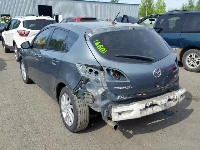 JM1BL1L81C1581708 - 2012 MAZDA 3 I GRAY photo 3