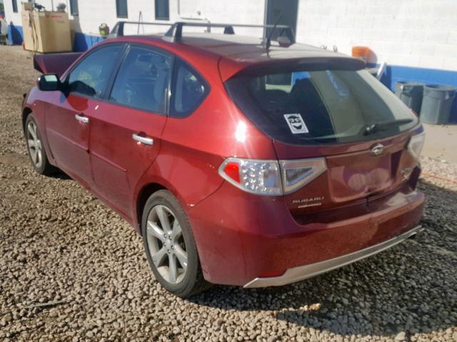 JF1GH6D64BH810525 - 2011 SUBARU IMPREZA OU RED photo 3