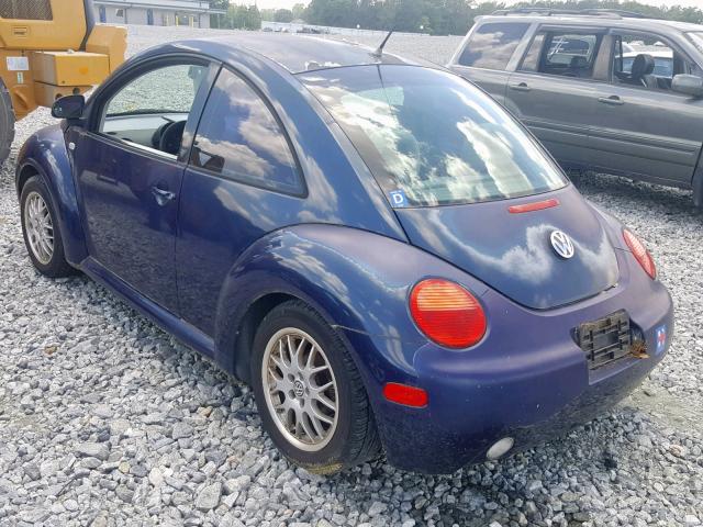 3VWCC21C6XM432170 - 1999 VOLKSWAGEN NEW BEETLE Mavi foto 3