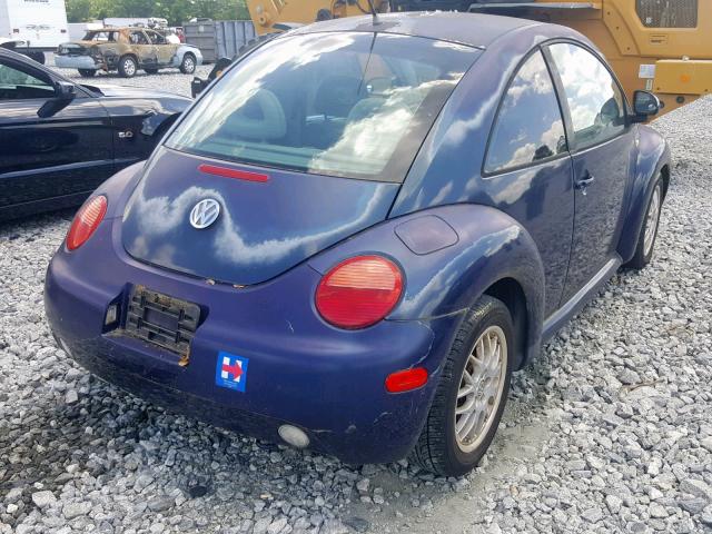 3VWCC21C6XM432170 - 1999 VOLKSWAGEN NEW BEETLE Mavi foto 4