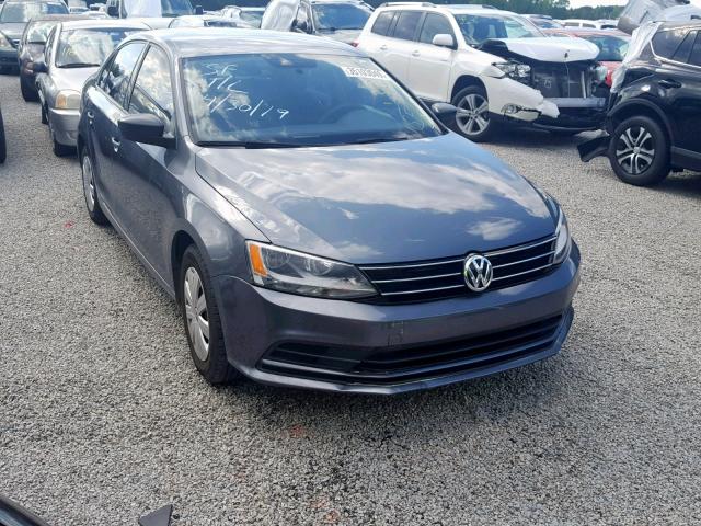 3VW2K7AJ3FM423855 - 2015 VOLKSWAGEN JETTA BASE GRAY photo 1