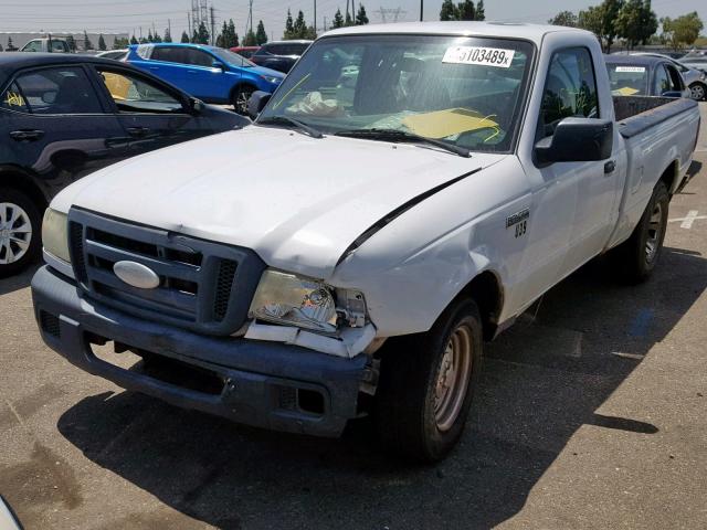 1FTYR10U56PA54721 - 2006 FORD RANGER WHITE photo 2