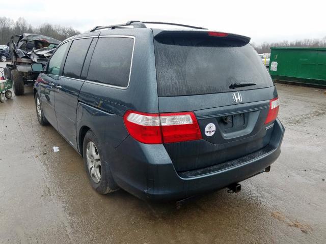 5FNRL38455B000950 - 2005 HONDA ODYSSEY EX  photo 3