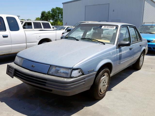 1G1JC54TXR7295909 - 1994 CHEVROLET CAVALIER R BLUE photo 2