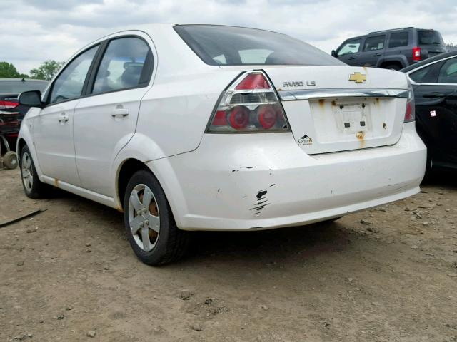 KL1TD56647B054451 - 2007 CHEVROLET AVEO BASE Ağ foto 3