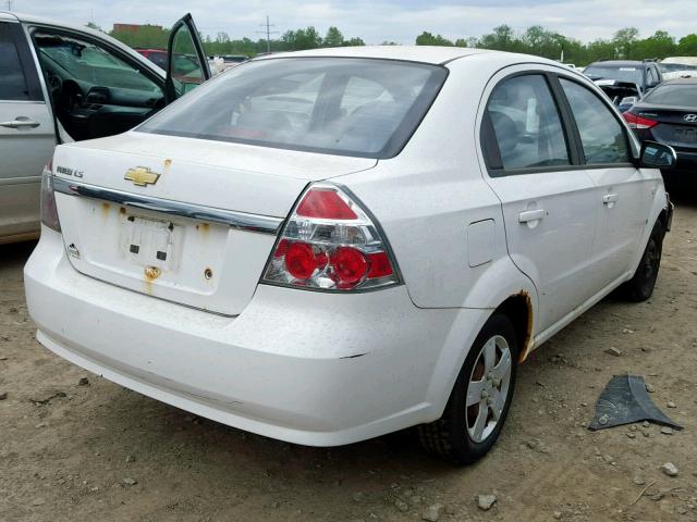 KL1TD56647B054451 - 2007 CHEVROLET AVEO BASE Ağ foto 4