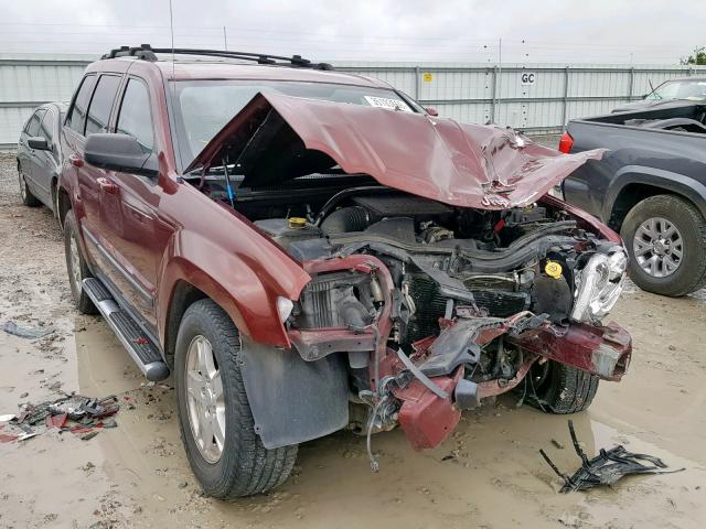 1J8GS48KX7C526627 - 2007 JEEP GRAND CHER BURGUNDY photo 1